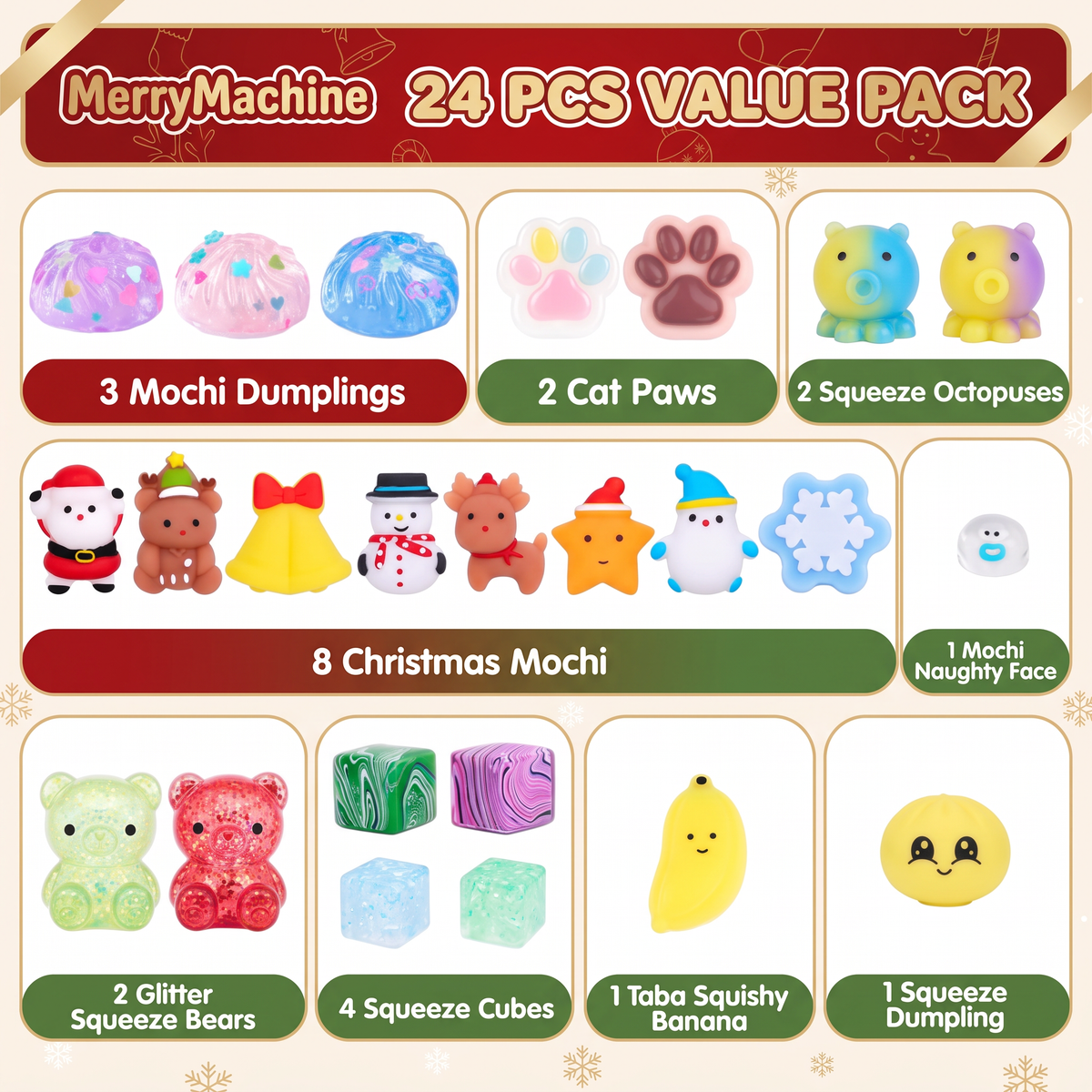 MerryMachine™ Christmas Squishy Advent Calendar